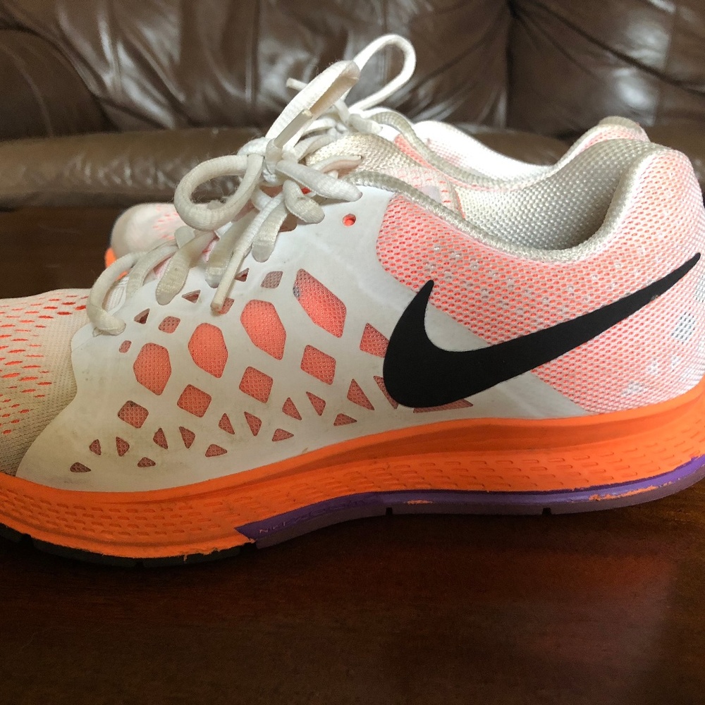 Orange Nike Running Shoes